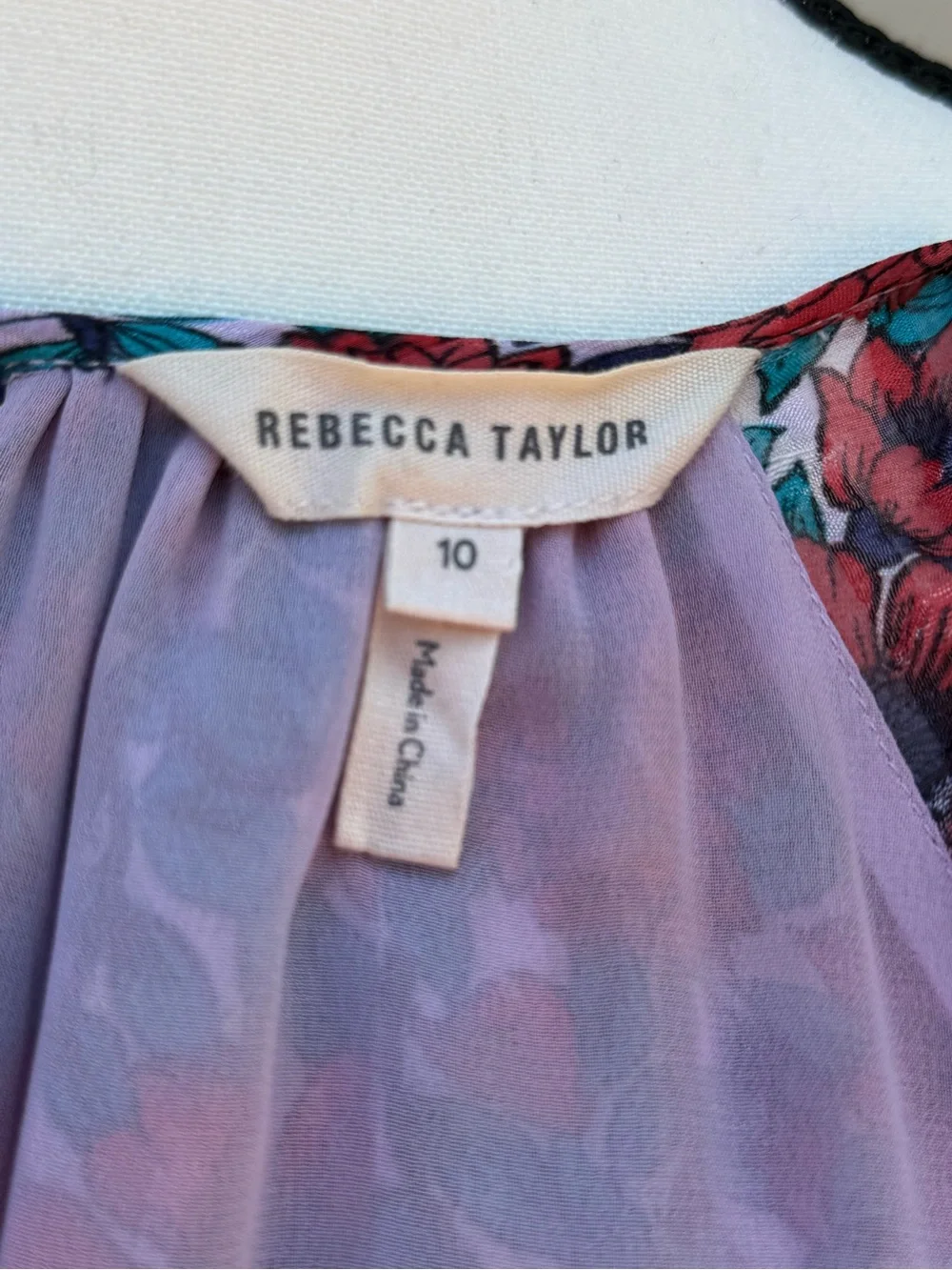 Rebecca Taylor Lindsay Silk Floral Dress